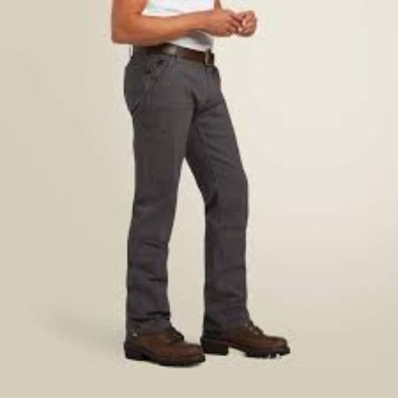 Ariat Rebar M4 Slim Fit Straight Leg Work Jeans 36/30 | DuraStretch Gray | NWT - Picture 11 of 12